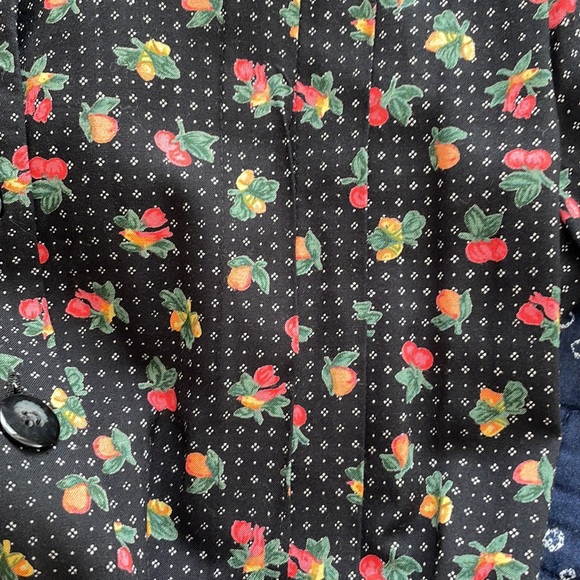 Darian Petite Vintage Fruit Jumpsuit Size 6 - Picture 9 of 9